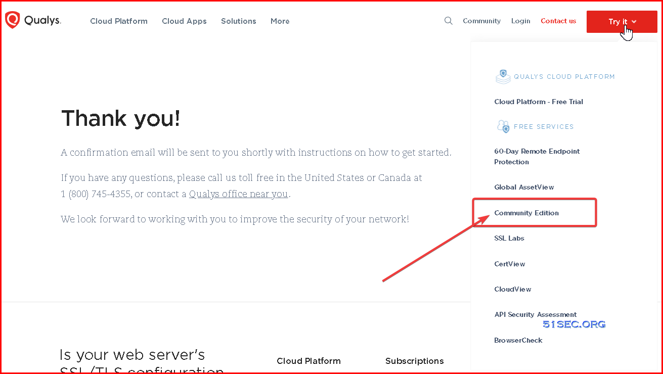 Register Free Qualys Community Edition For Your Own Cloud Vulnerability Scan